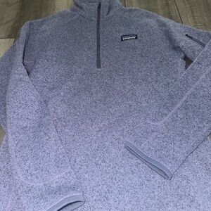 Patagonia Heathered purple Fleece Pullover